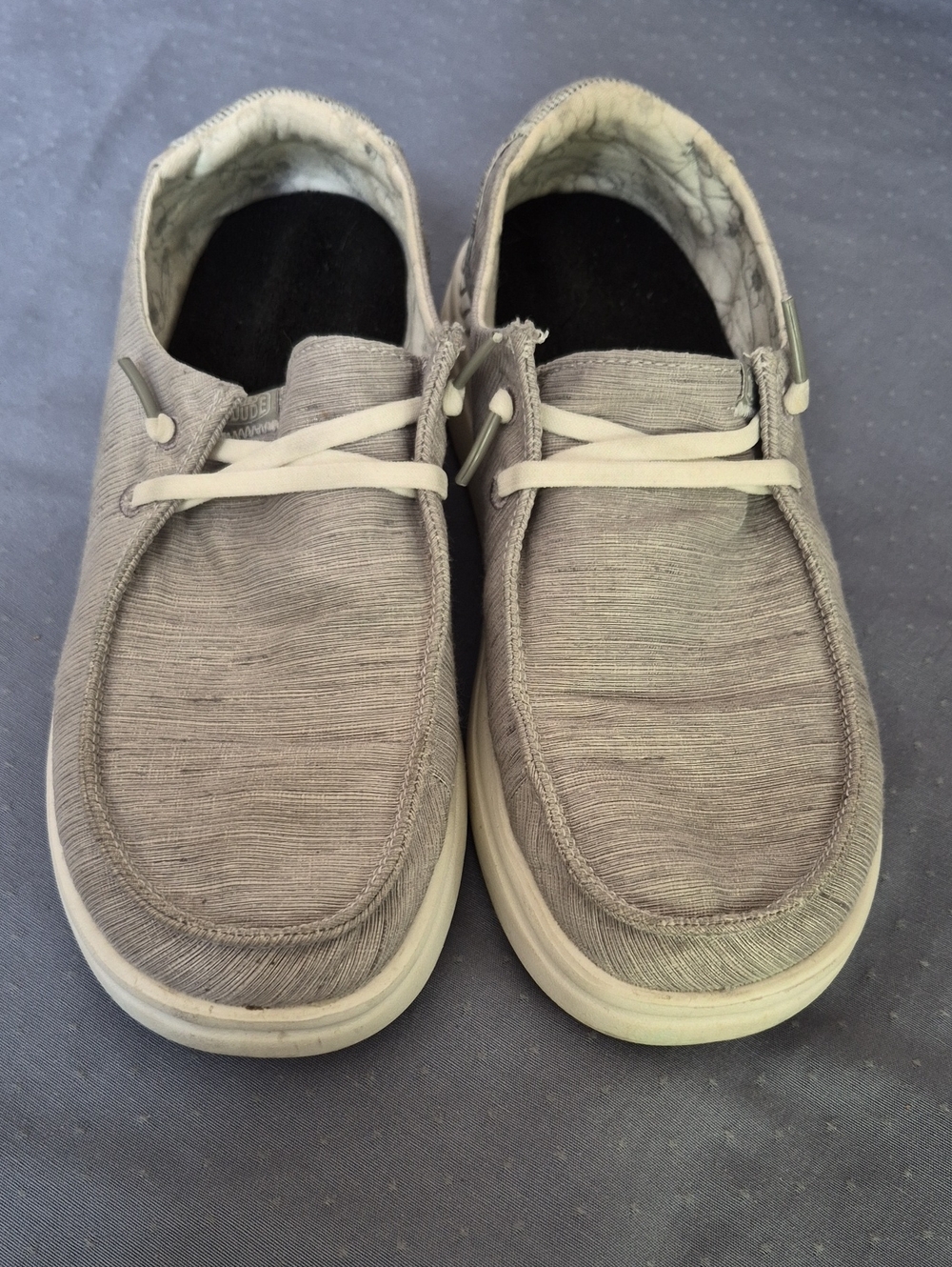 Hey Dude Slip-On Loafers Womens 8 Wendy Rise Lunar Rock Lightweigt Gray Shoe